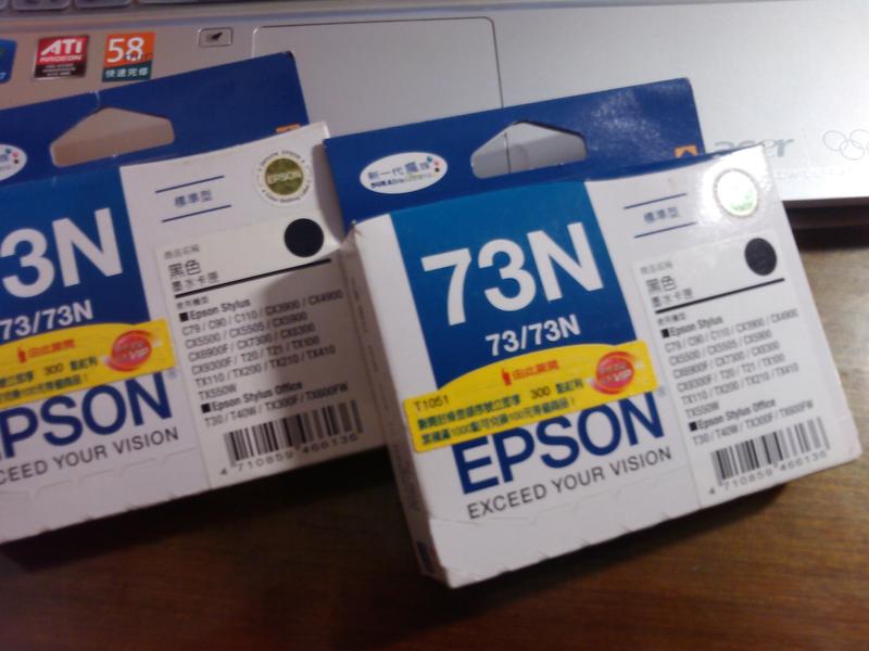 賠售 ㊣ EPSON 原廠墨水匣 73/73N
