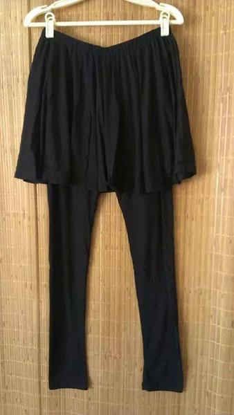 假兩件式內搭造型小波浪長褲褲裙
